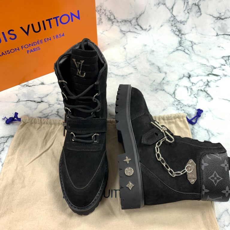 louis vuitton ayakkabi creeper ankle bot suet