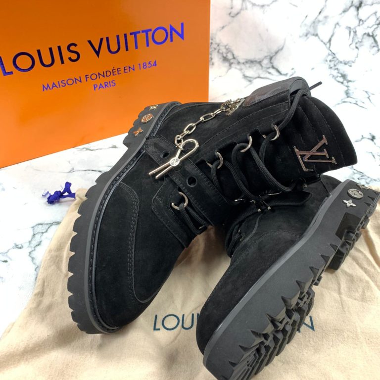 louis vuitton ayakkabi creeper ankle bot suet