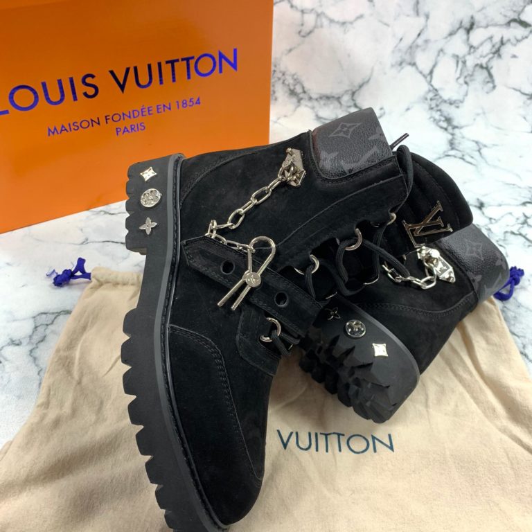 louis vuitton ayakkabi creeper ankle bot suet