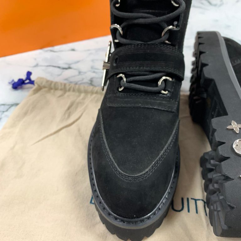 louis vuitton ayakkabi creeper ankle bot suet