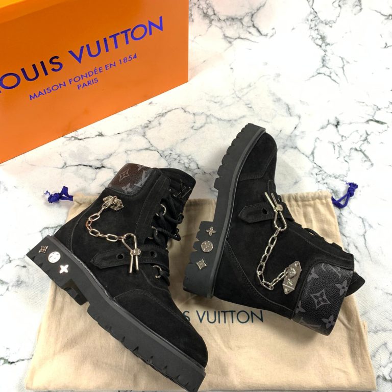 louis vuitton ayakkabi creeper ankle bot suet