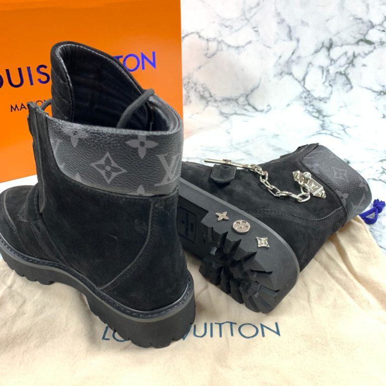 louis vuitton ayakkabi creeper ankle bot suet