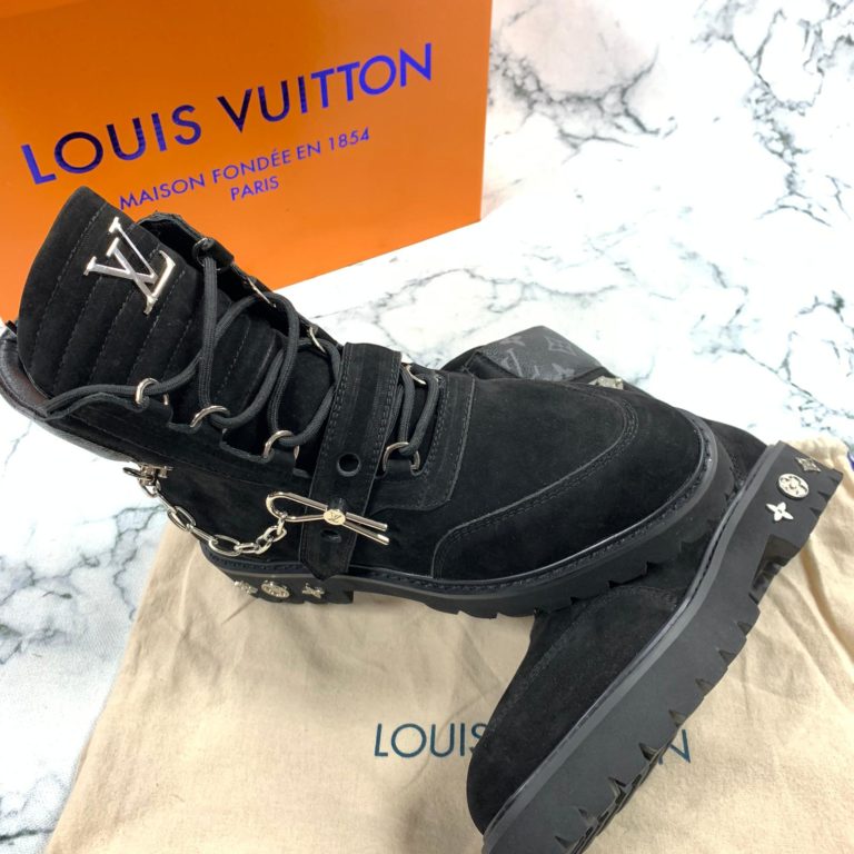 louis vuitton ayakkabi creeper ankle bot suet