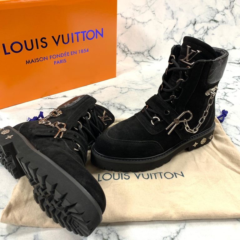 louis vuitton ayakkabi creeper ankle bot suet