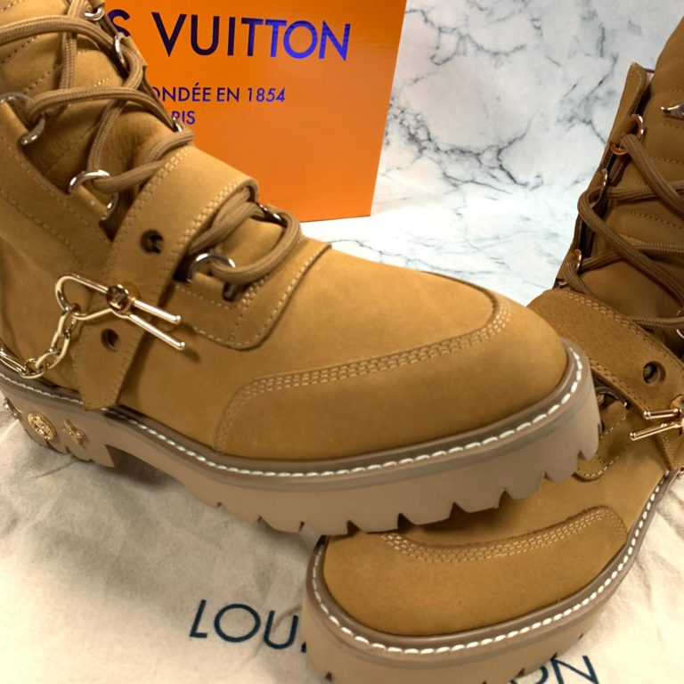 louis vuitton ayakkabi creeper ankle bot suet taba
