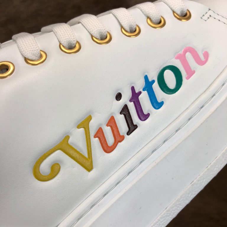louis vuitton ayakkabi timeout sneaker beyaz deri taban 4cm