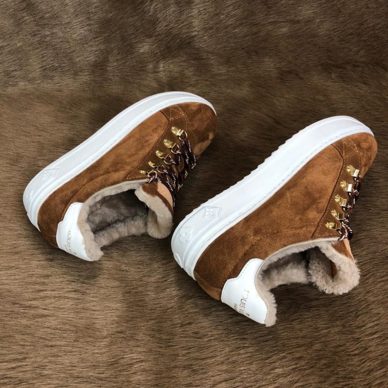 louis vuitton ayakkabi timeout sneaker suet deri taban 4cm