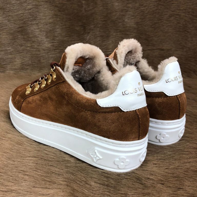 louis vuitton ayakkabi timeout sneaker suet deri taban 4cm