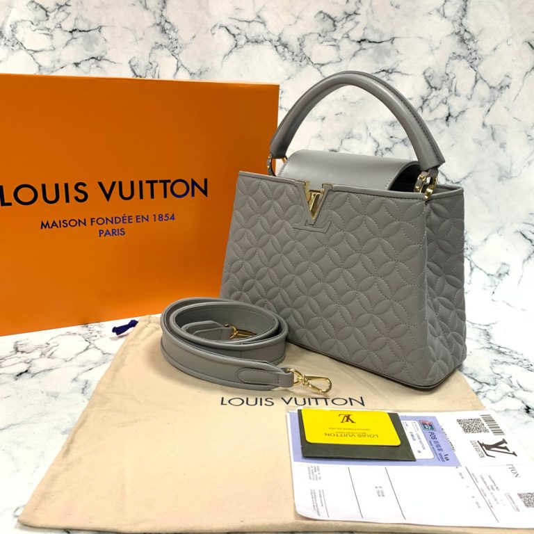 louis vuitton canta capucines PM gri 32x21x11 ithal