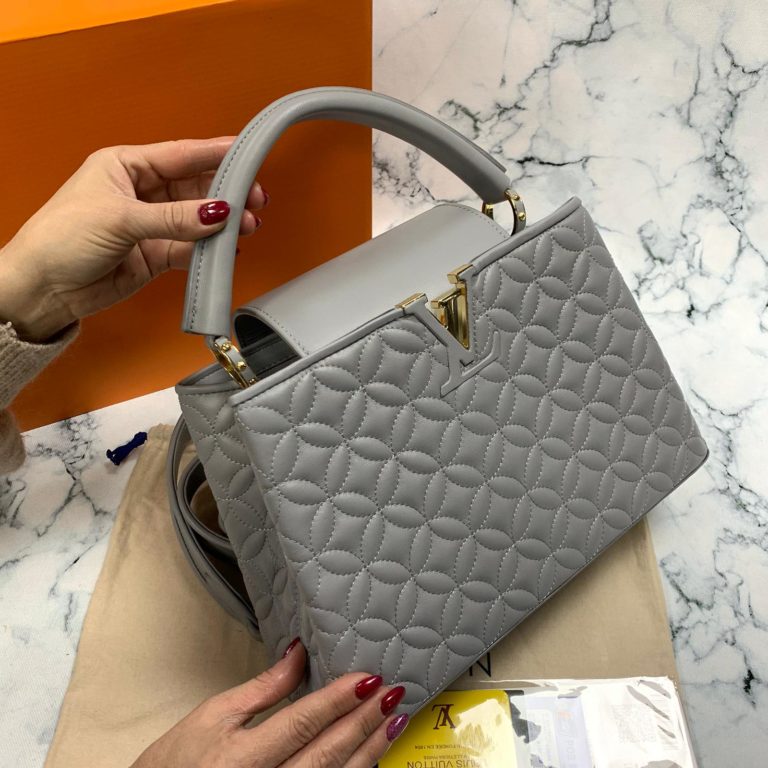 louis vuitton canta capucines PM gri 32x21x11 ithal