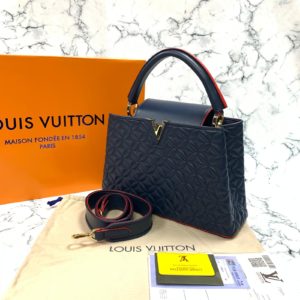 louis vuitton canta capucines PM lacivert 32x21x11 ithal
