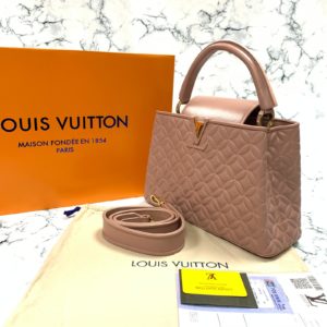 louis vuitton canta capucines PM pudra pembe 32x21x11 ithal