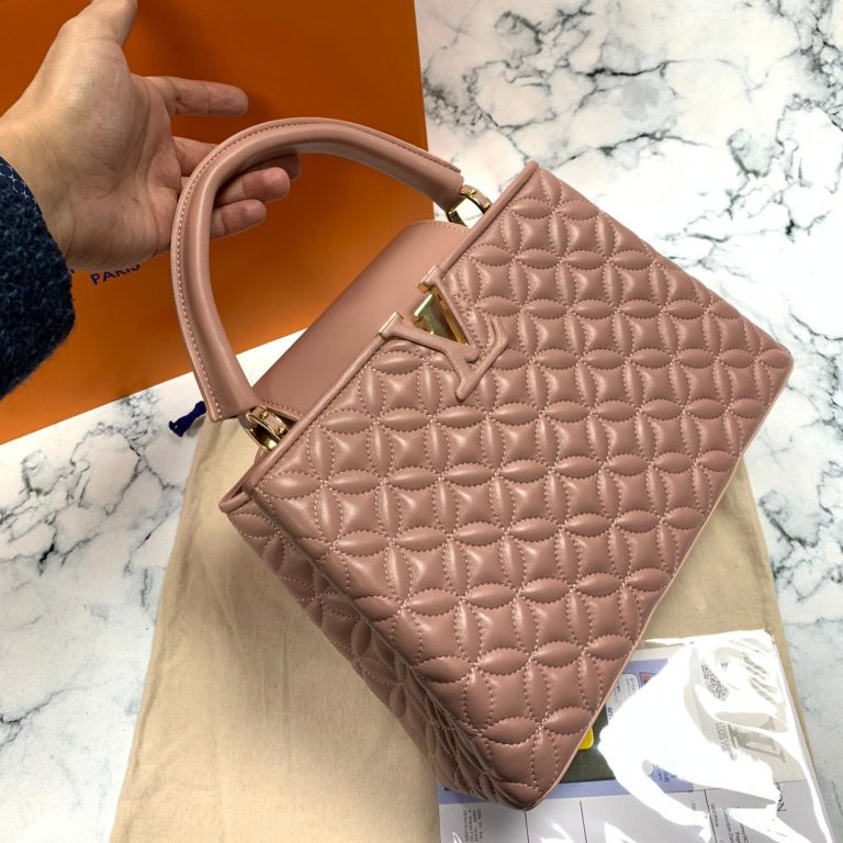 louis vuitton canta capucines PM pudra pembe 32x21x11 ithal