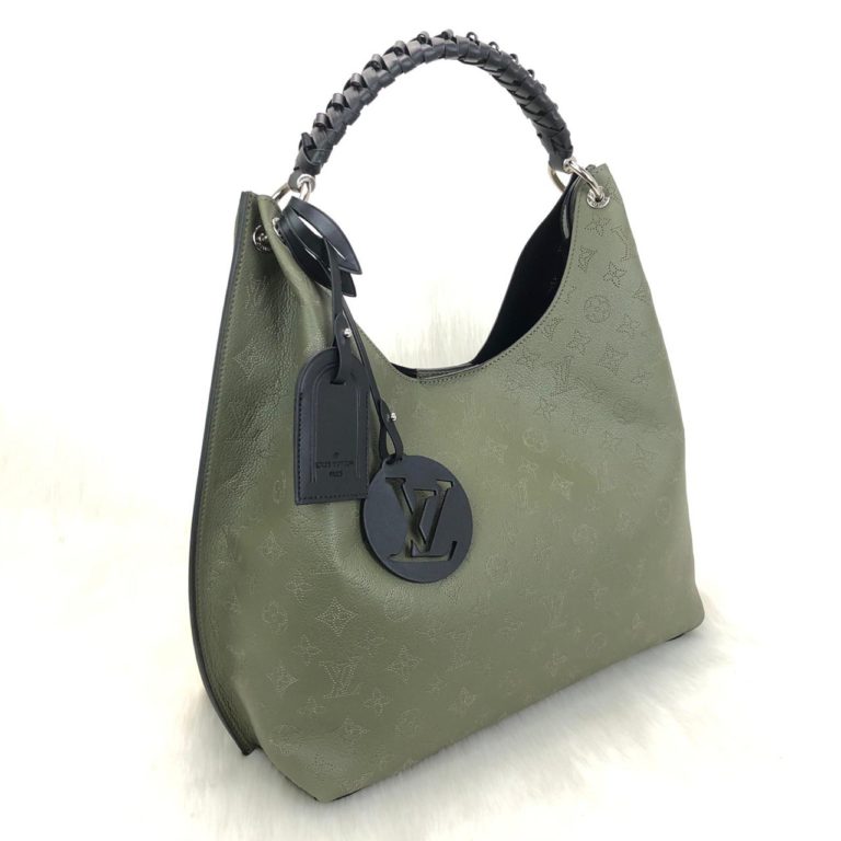 louis vuitton canta carmel yesil 40x35cm