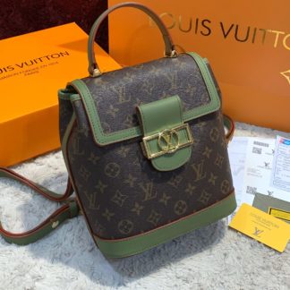 louis vuitton canta dauphine sirt monogram logo yesil 25x22