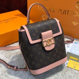 louis vuitton canta dauphine sirt monogram pembe 25x22