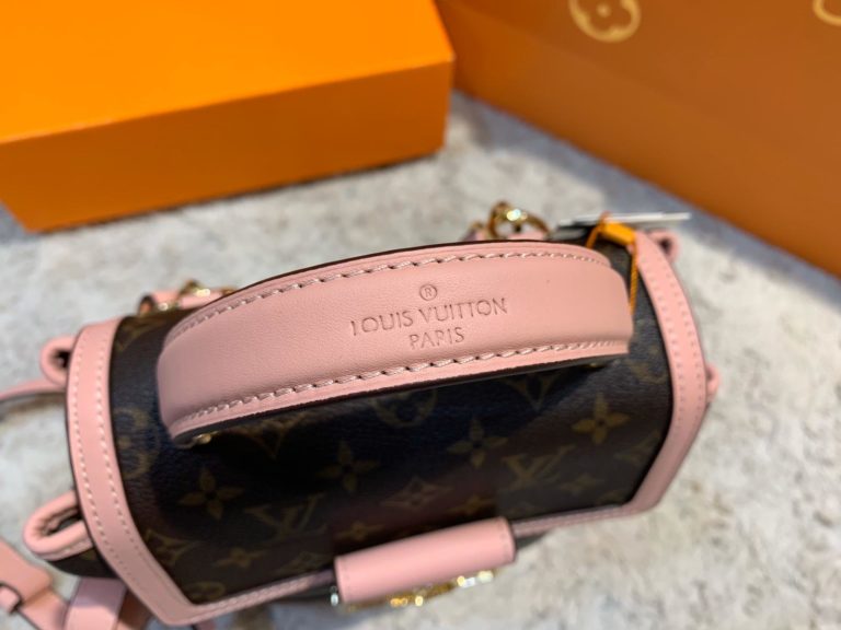 louis vuitton canta dauphine sirt monogram pembe 25x22