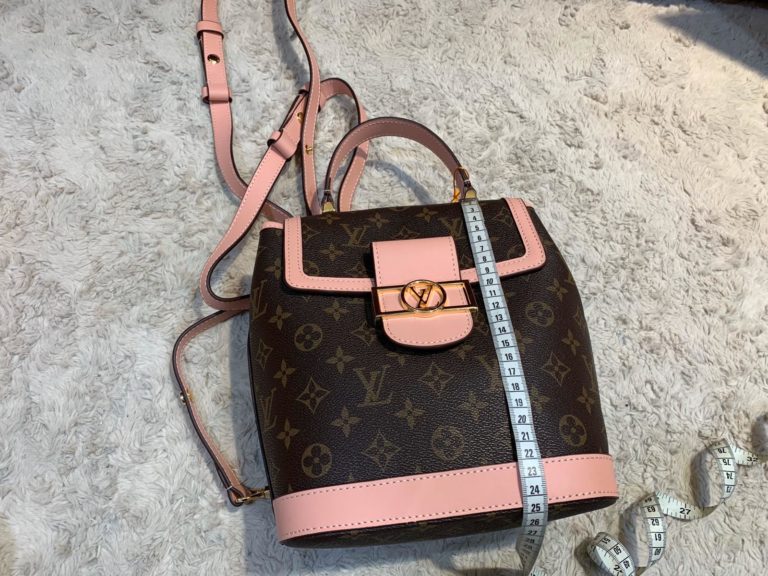 louis vuitton canta dauphine sirt monogram pembe 25x22