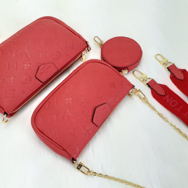 louis vuitton canta multi pochette 3 parca kirmizi kirmizi aski