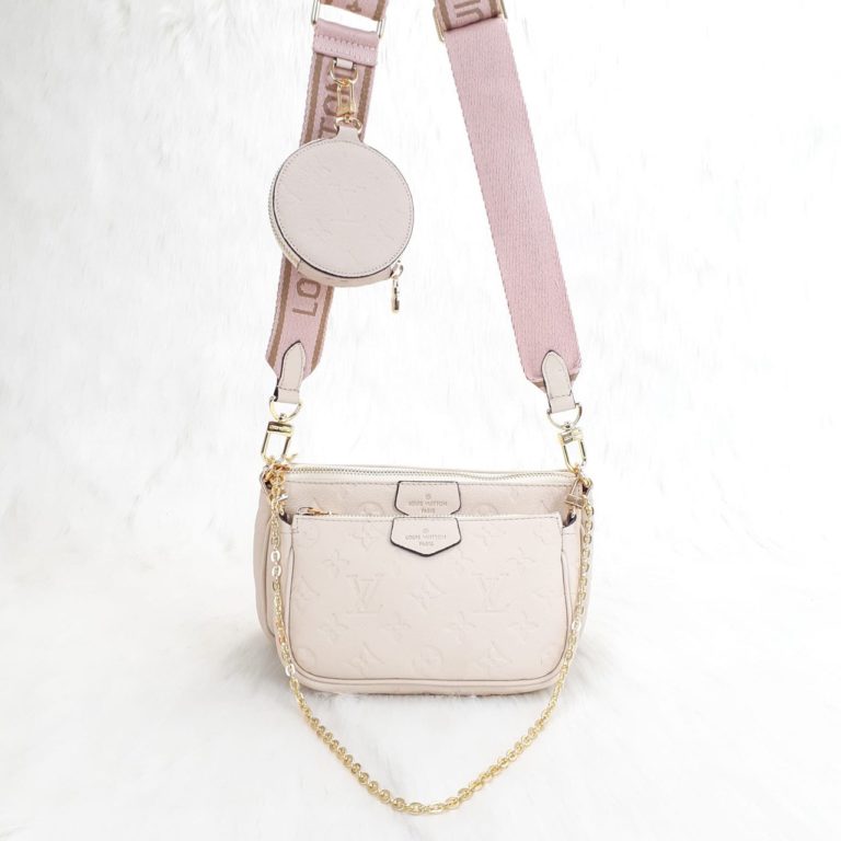 louis vuitton canta multi pochette 3 parca pembe pembe aski