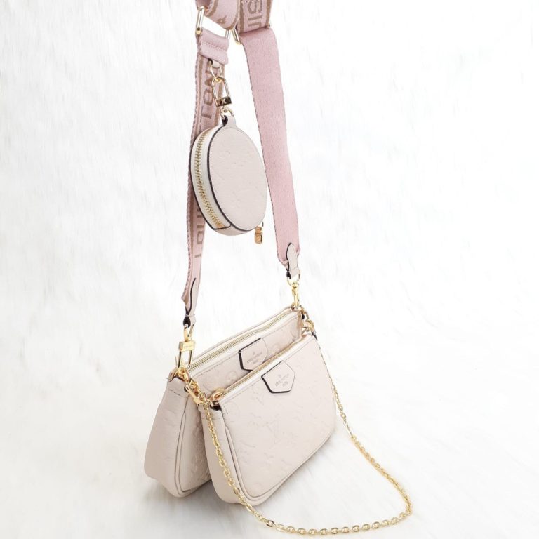 louis vuitton canta multi pochette 3 parca pembe pembe aski