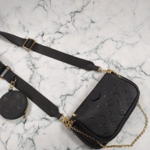 louis vuitton canta multi pochette 3 parca siyah ve siyah askili
