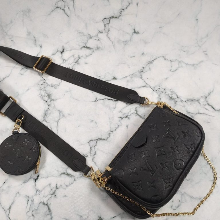 louis vuitton canta multi pochette 3 parca siyah ve siyah askili