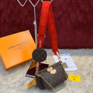 louis vuitton canta multi pochette kirmizi askili