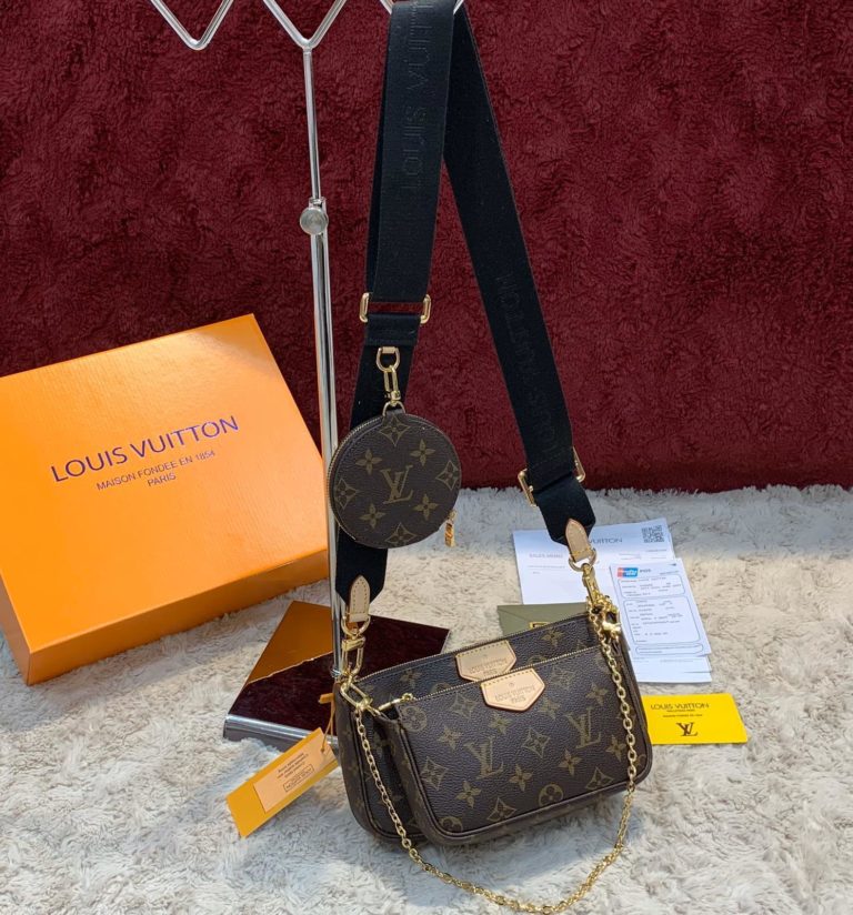 louis vuitton canta multi pochette siyah askili