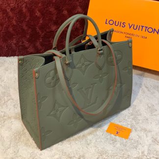 louis vuitton canta on the go  yesil 41x34 ithal
