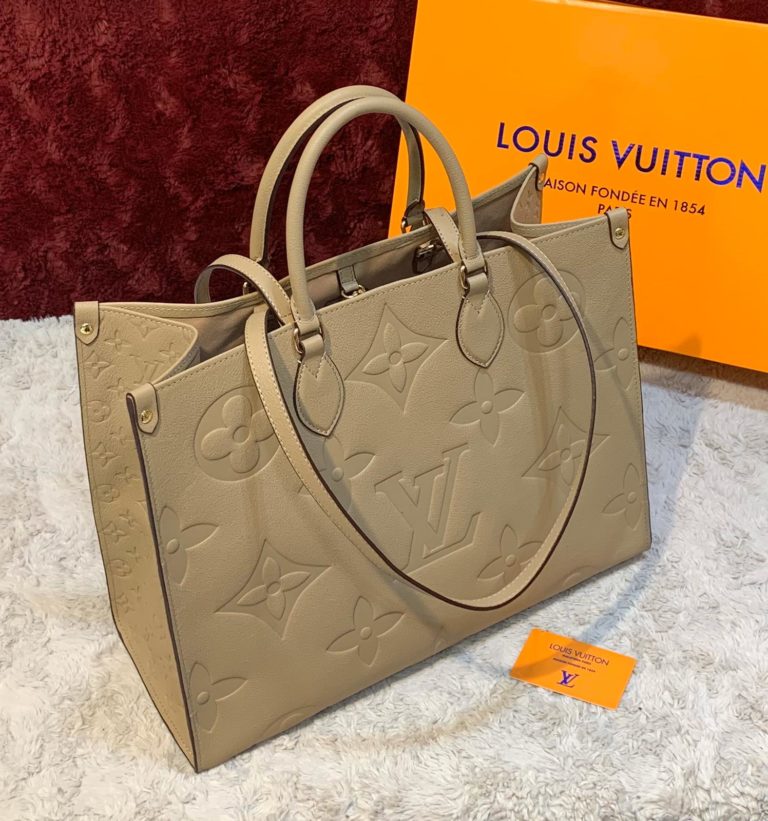 louis vuitton canta on the go camel 41x34 ithal