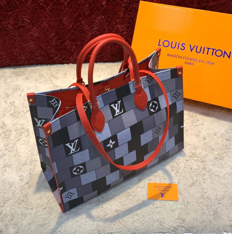 louis vuitton canta on the go gri 41x34 ithal