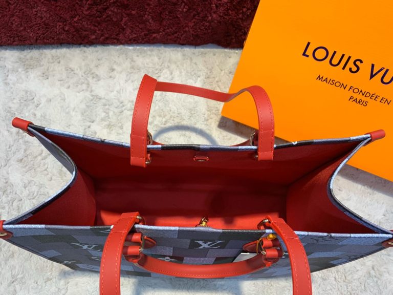 louis vuitton canta on the go gri 41x34 ithal