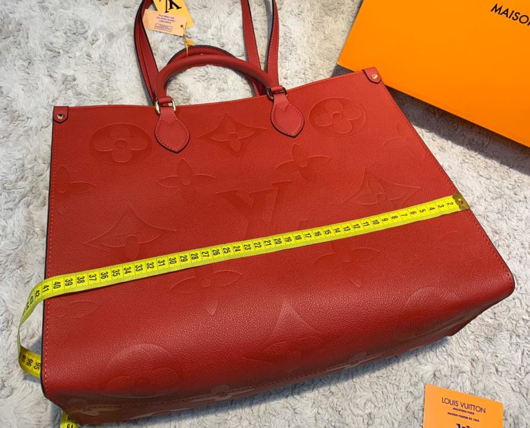 louis vuitton canta on the go kirmizi 41x34 ithal