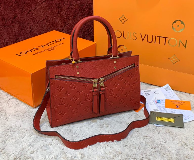 louis vuitton canta sully pm ithal kirmizi 30x22 cm