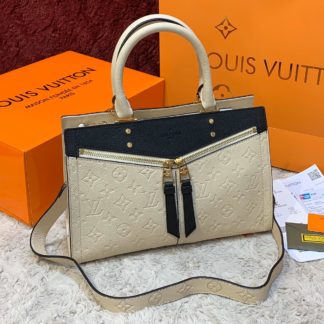 louis vuitton canta sully pm ithal krem 30x22 cm