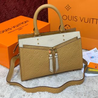 louis vuitton canta sully pm ithal sari krem 30x22 cm
