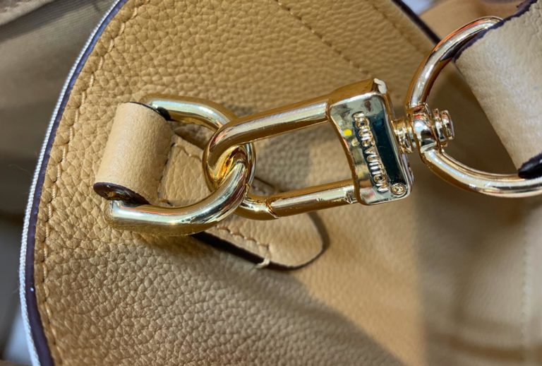 louis vuitton canta sully pm ithal sari krem 30x22 cm