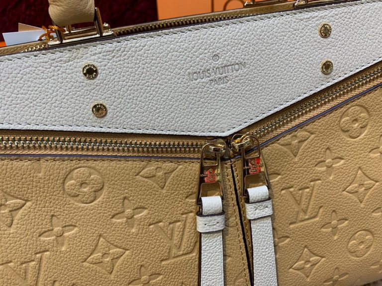 louis vuitton canta sully pm ithal sari krem 30x22 cm