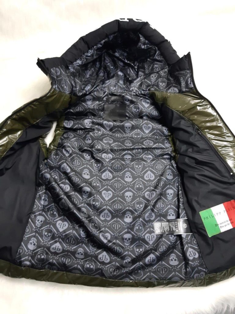 philipp plein yelek yesil erkek yelek microgel