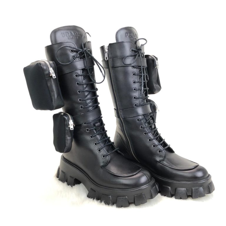 prada ayakkabi monolith siyah deri