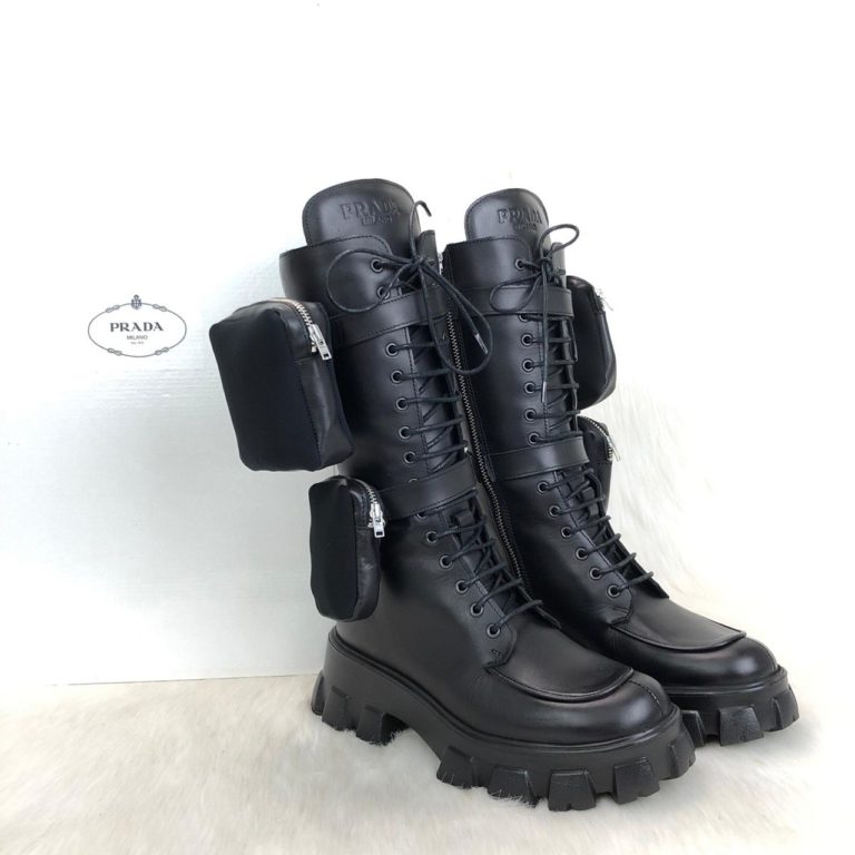 prada ayakkabi monolith siyah deri