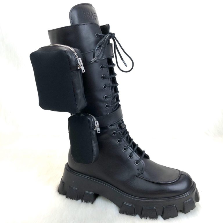 prada ayakkabi monolith siyah deri