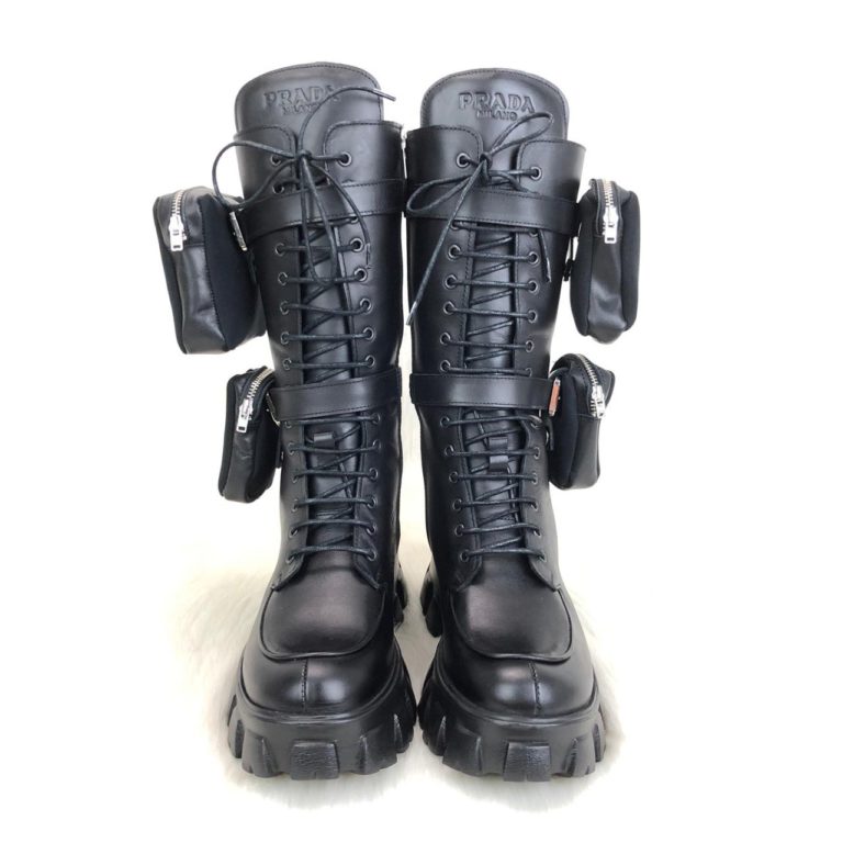 prada ayakkabi monolith siyah deri
