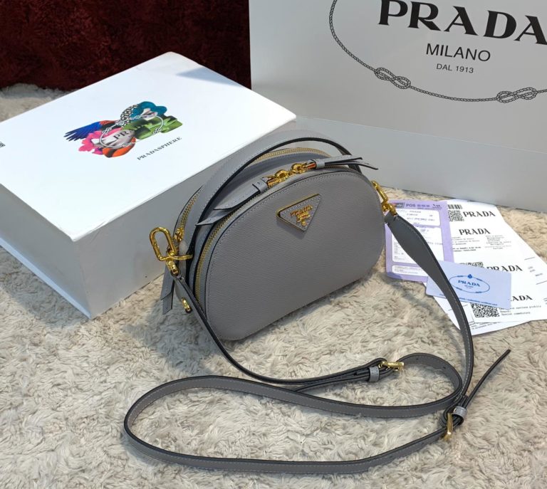 prada canta odette saffiano gri ithal 21x14