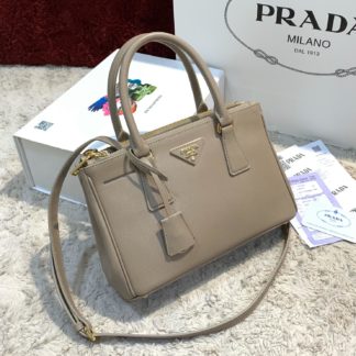 prada canta saffiano galleria bej 27x18