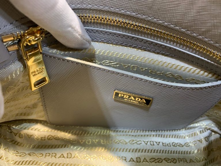 prada canta saffiano galleria gri 27x18