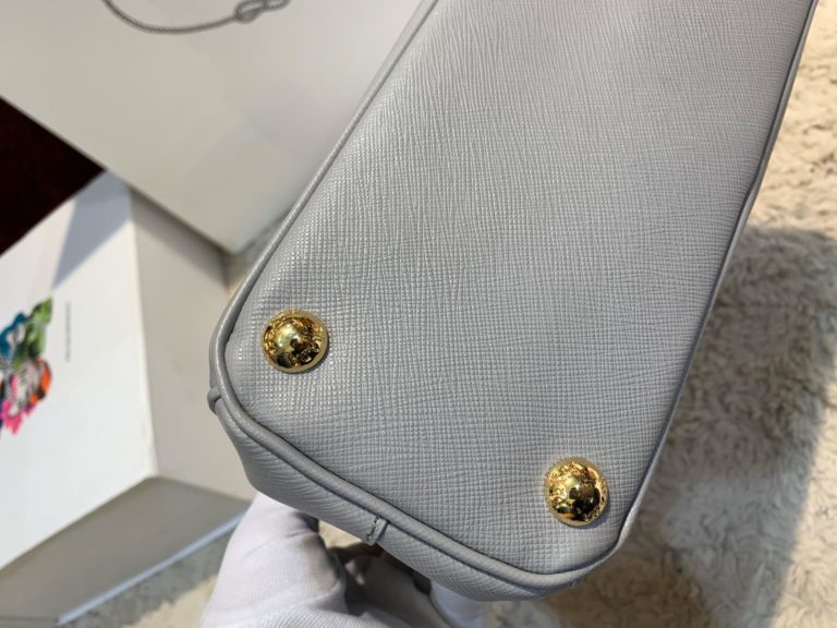 prada canta saffiano galleria gri 27x18