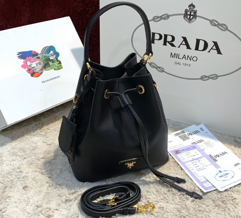 prada canta saffiano kova siyah ithal 24x24