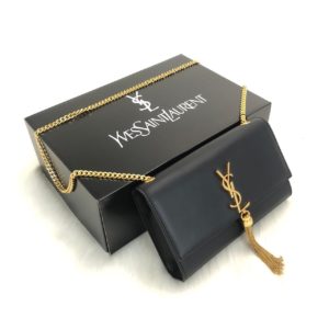 ysl saint laurent canta medium kate tassel chain siyah gold